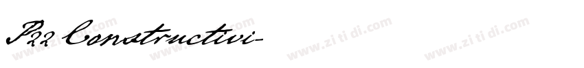 P22 Constructivi字体转换